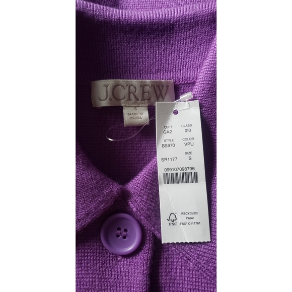 45. J.Crew Merino wool patch-pocket sweater-jacket - Picture 8 of 9